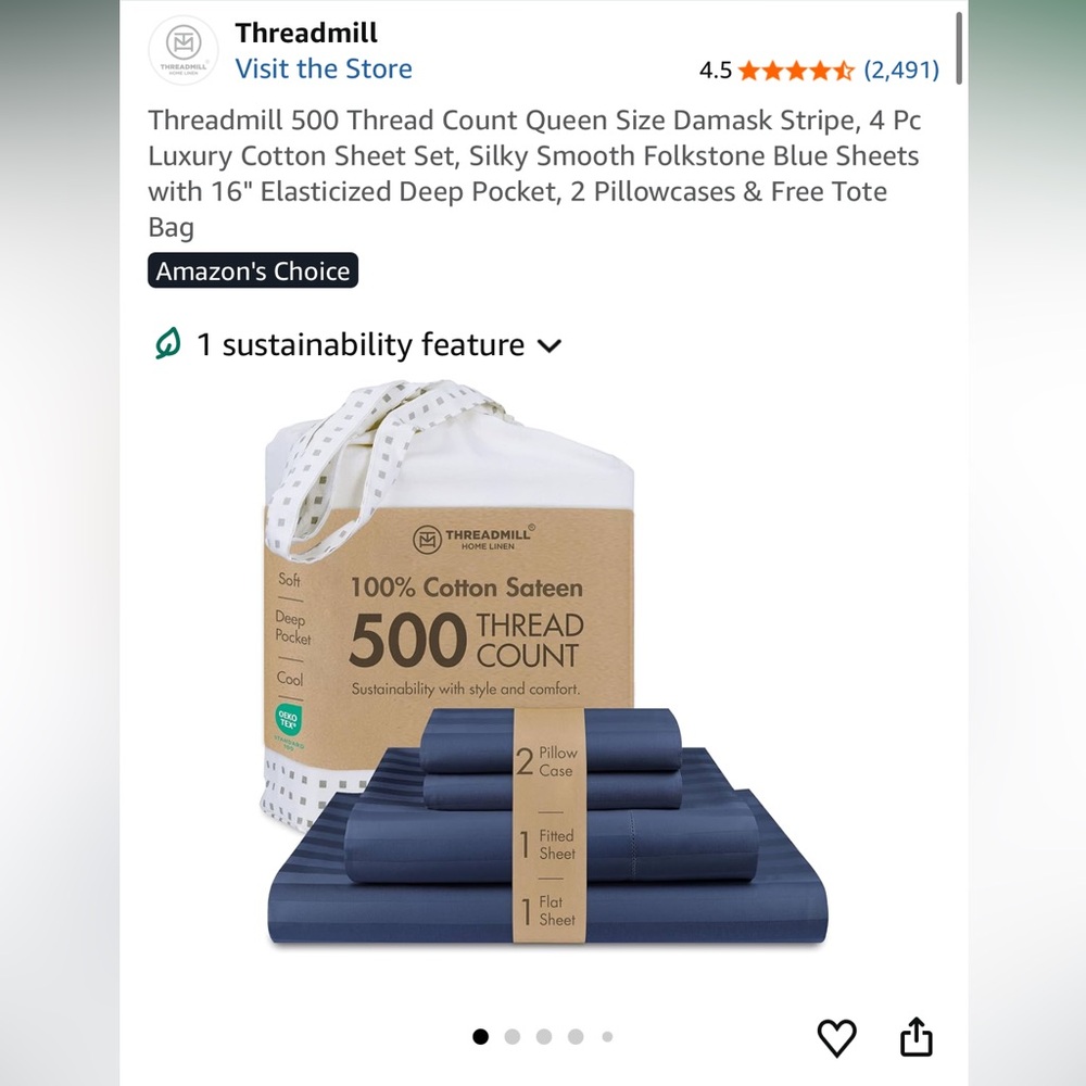 500 luxury Cotton Sateen Set